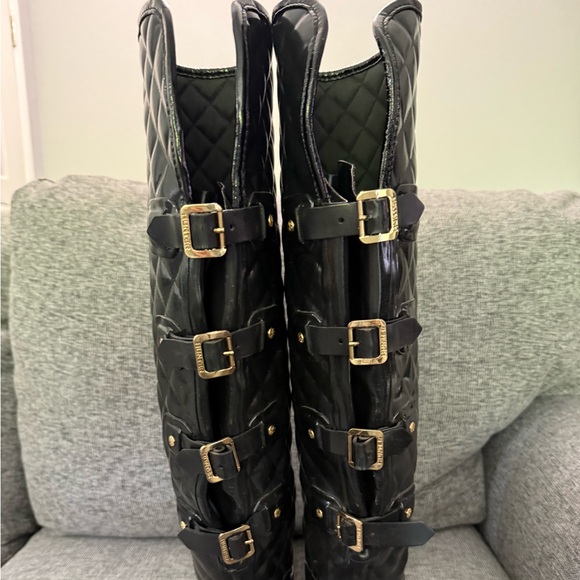 Hunter Refined Quilted Over The Knee Boots Size - Picture 2 of 14
